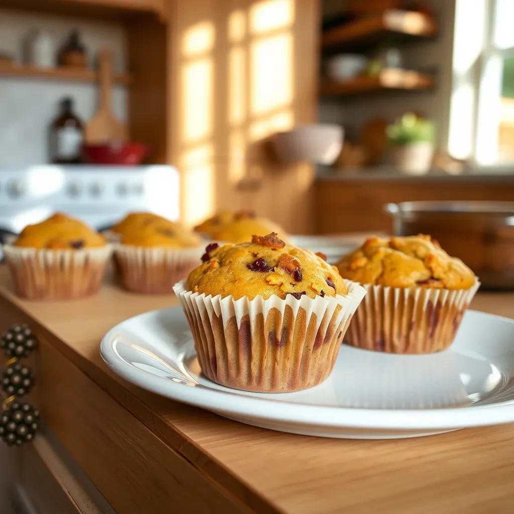 Butternut Squash Cranberry Muffins recipe