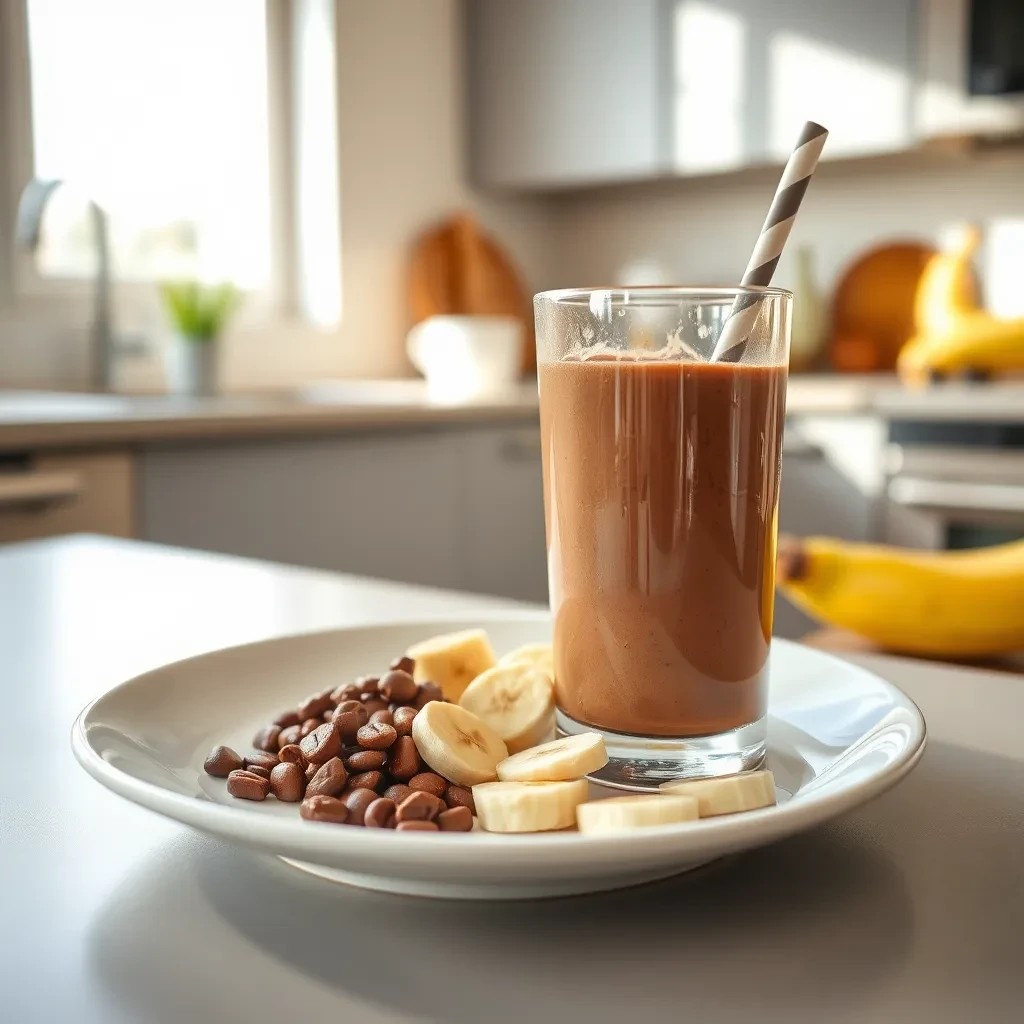 Chocolate Banana Peanut Butter Smoothie recipe