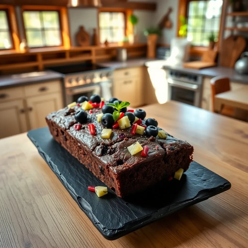 Chocolate Blueberry Zucchini Loaf recipe