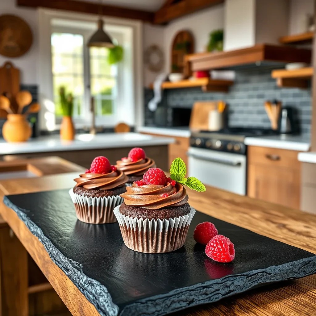 Chocolate Raspberry Cupcakes Delight recipe