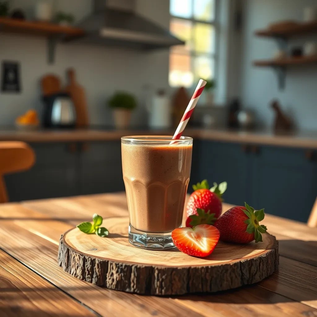 Chocolate Strawberry Smoothie recipe