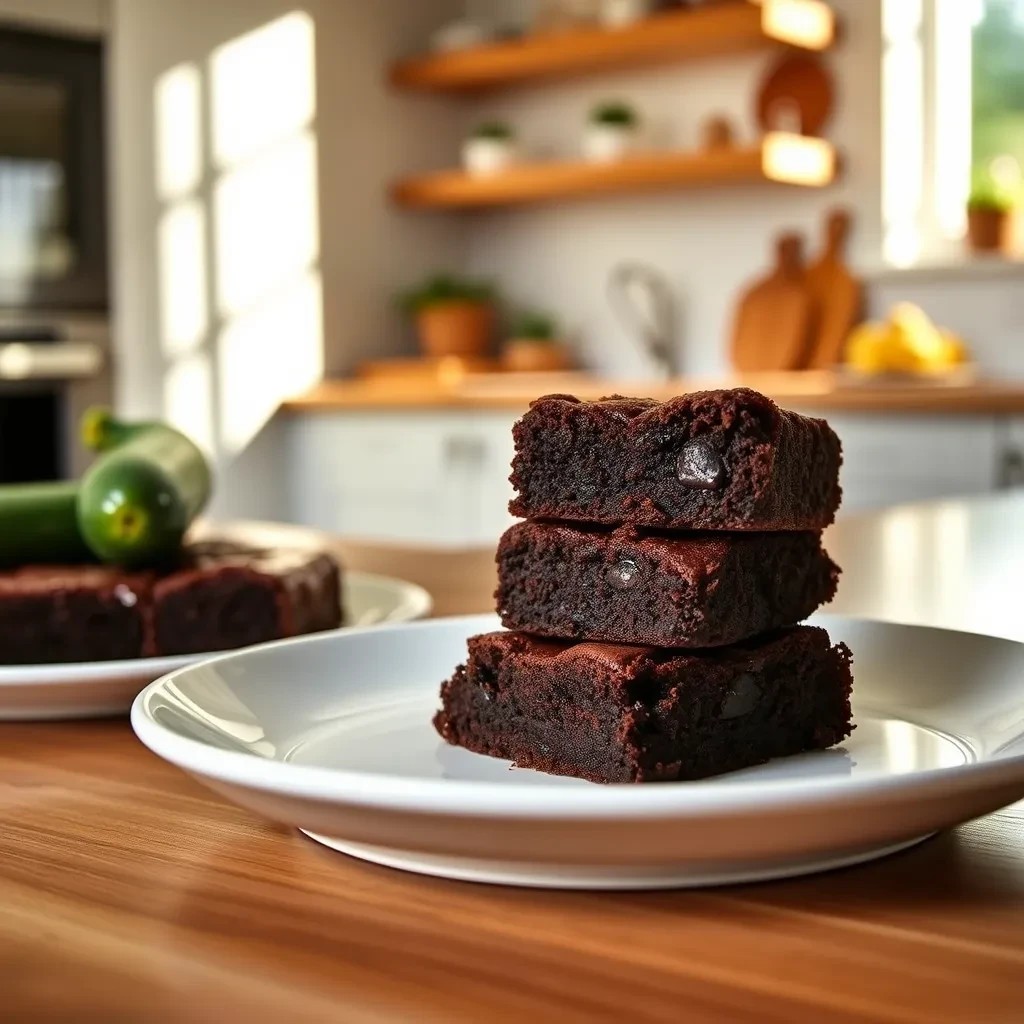 Chocolate Zucchini Brownies recipe