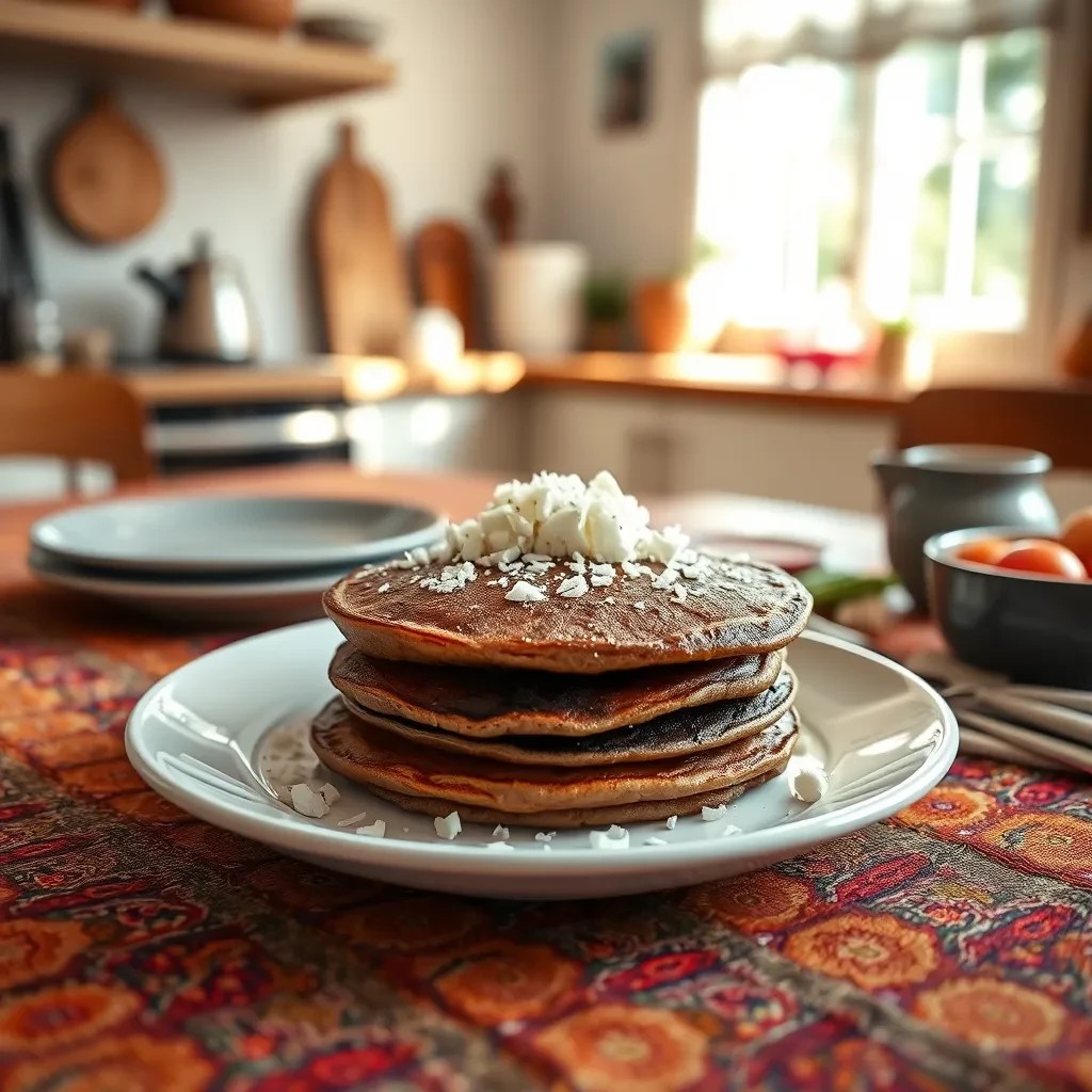 Cocoa Coconut Pancakes recipe