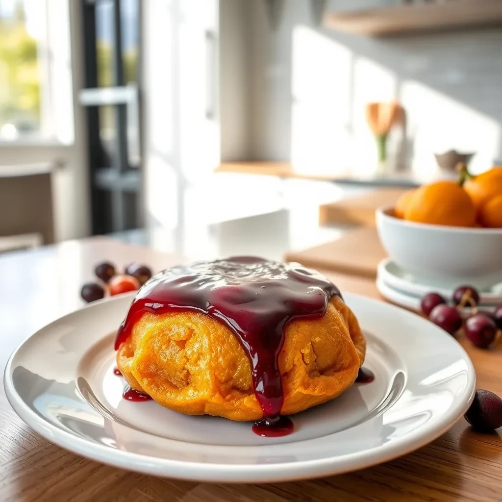 Cranberry Jelly Pumpkin Sufganiot recipe