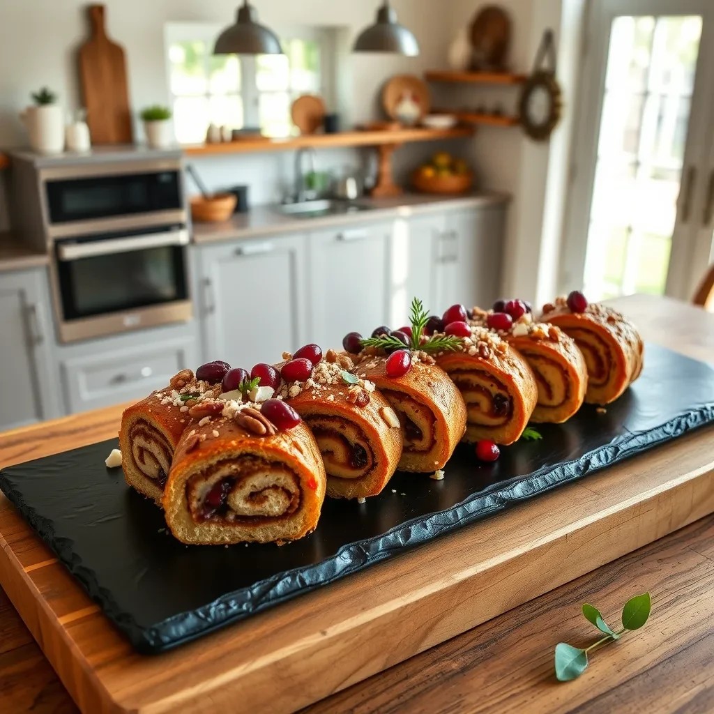 Cranberry Pecan Cake Rolls recipe