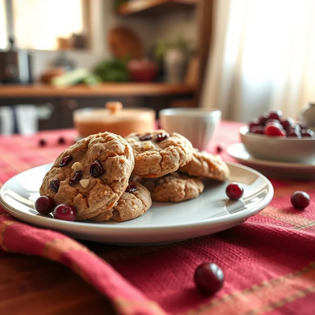 Cranberry White Chocolate Cookies recipe