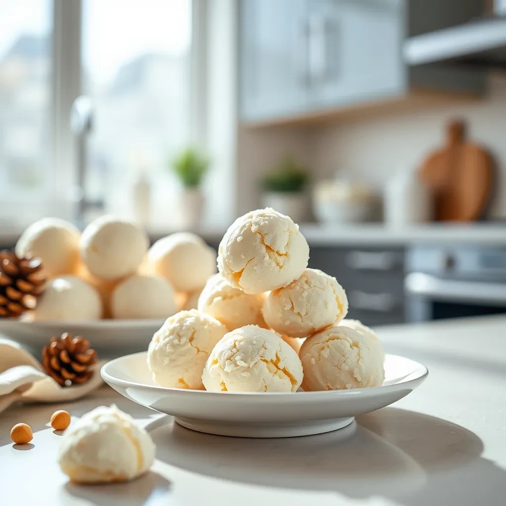 Cream Cheese Snowball Cookies recipe