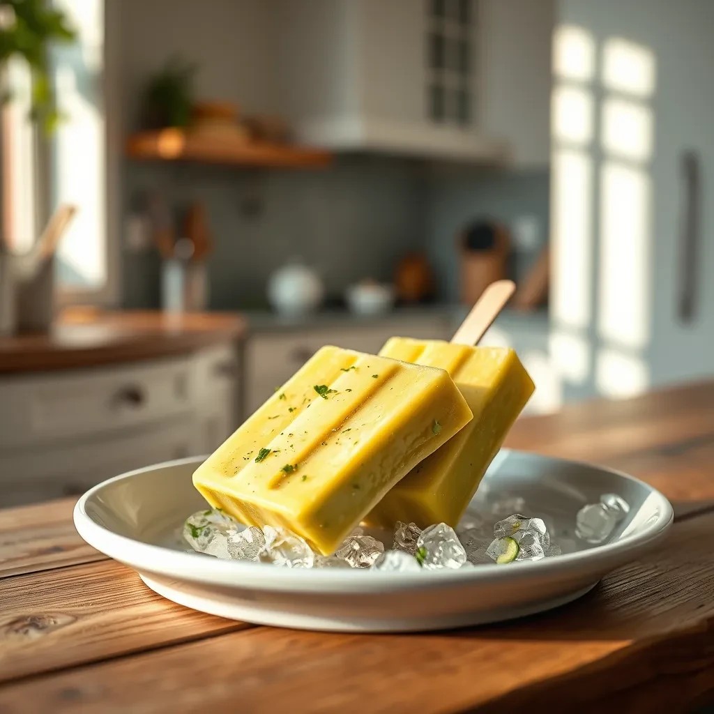 Creamy Avocado Lime Ice Pops recipe