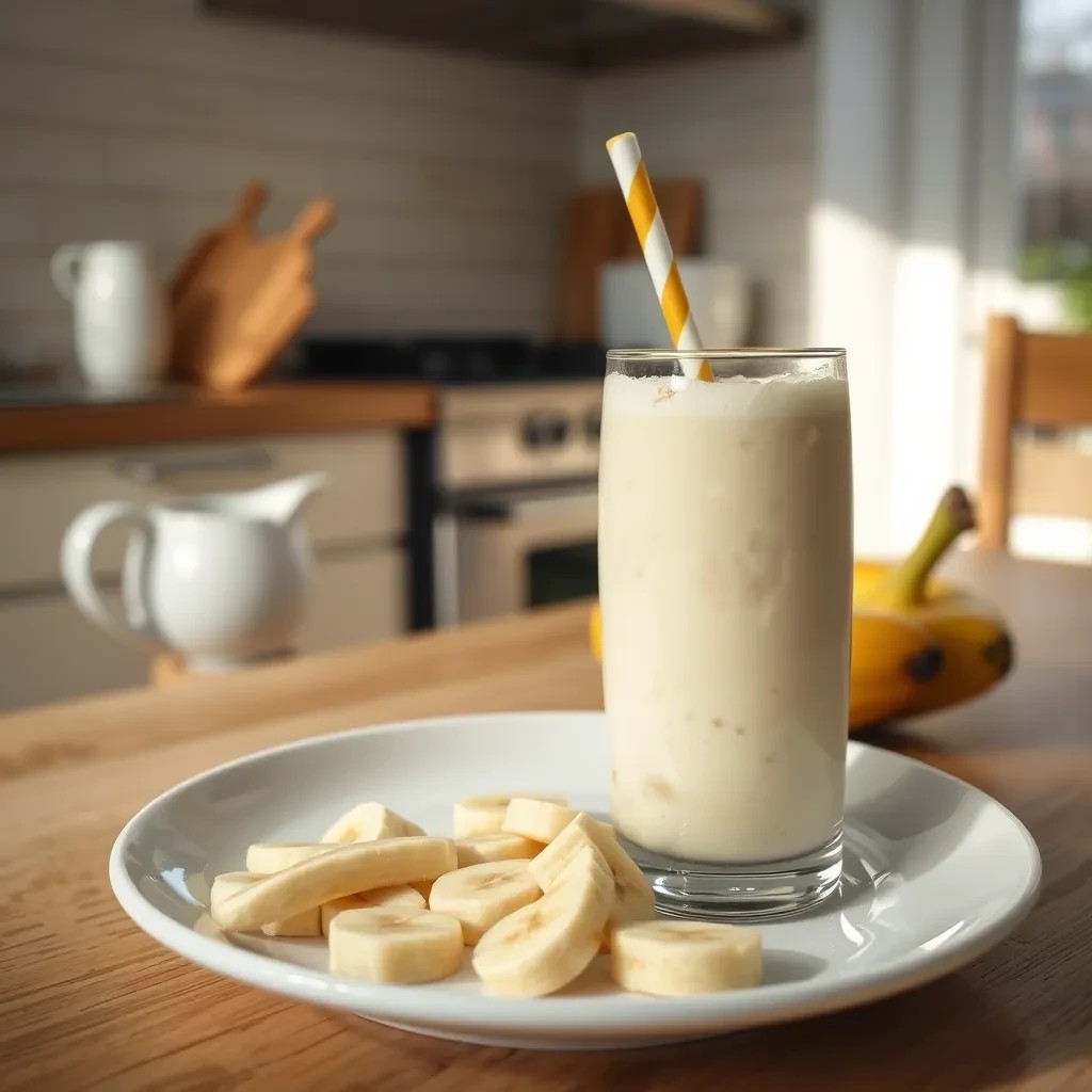 Creamy Banana Milkshake recipe