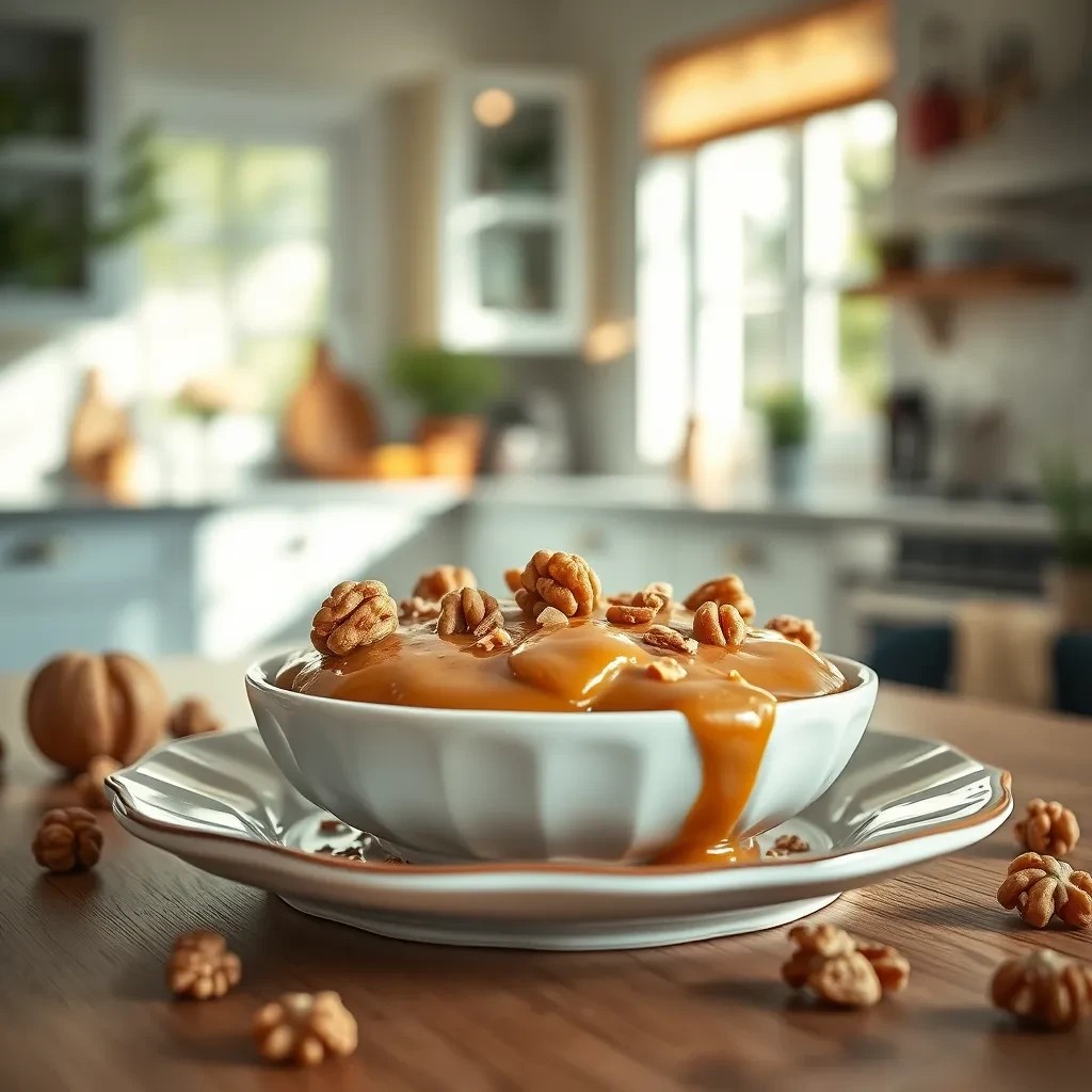 Creamy Caramels with Walnuts recipe