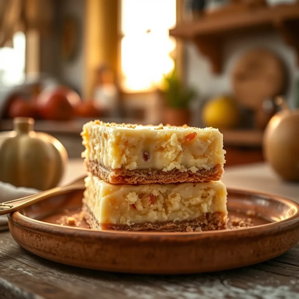 Creamy Frozen Applesauce Bars recipe