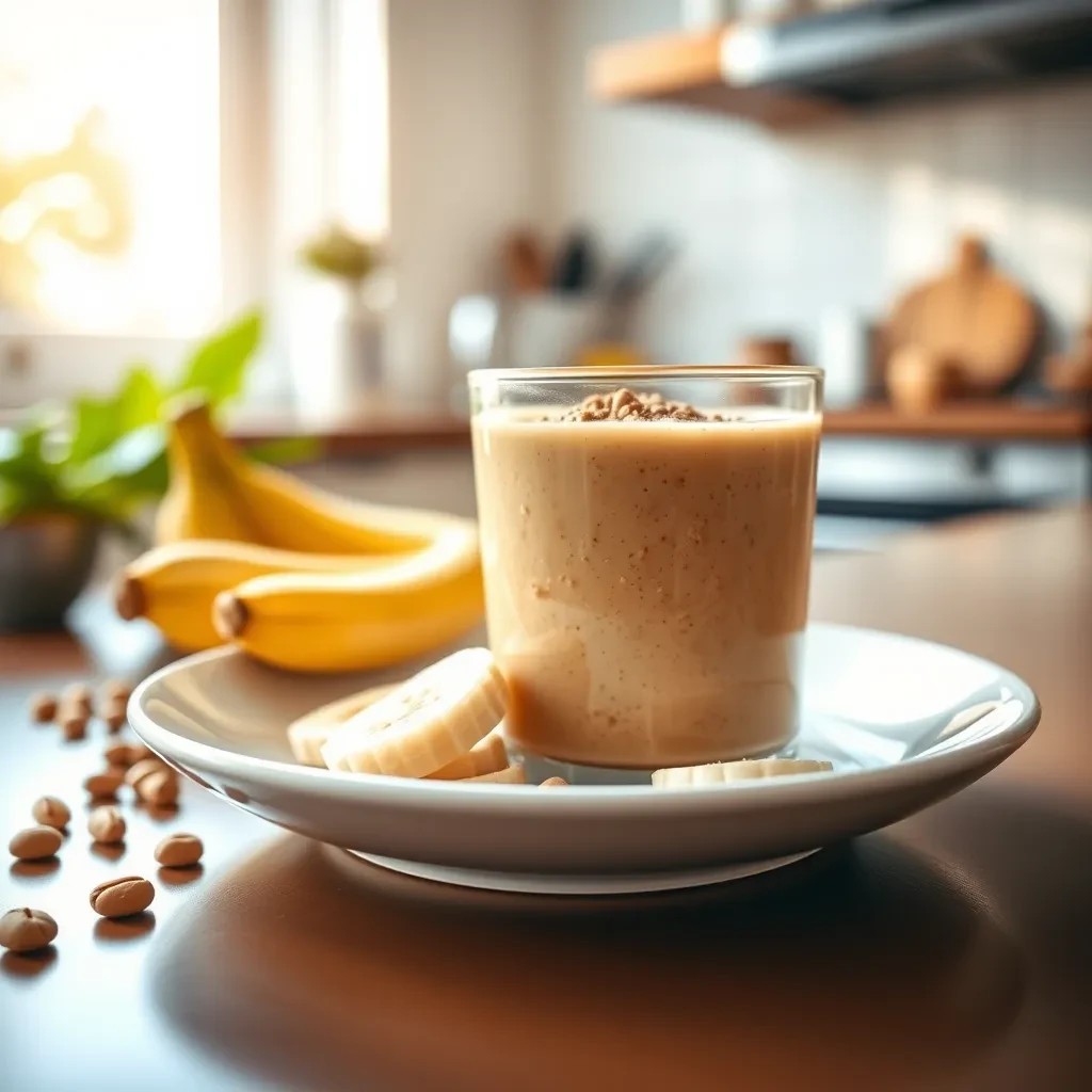 Creamy Peanut Butter Banana Smoothie recipe