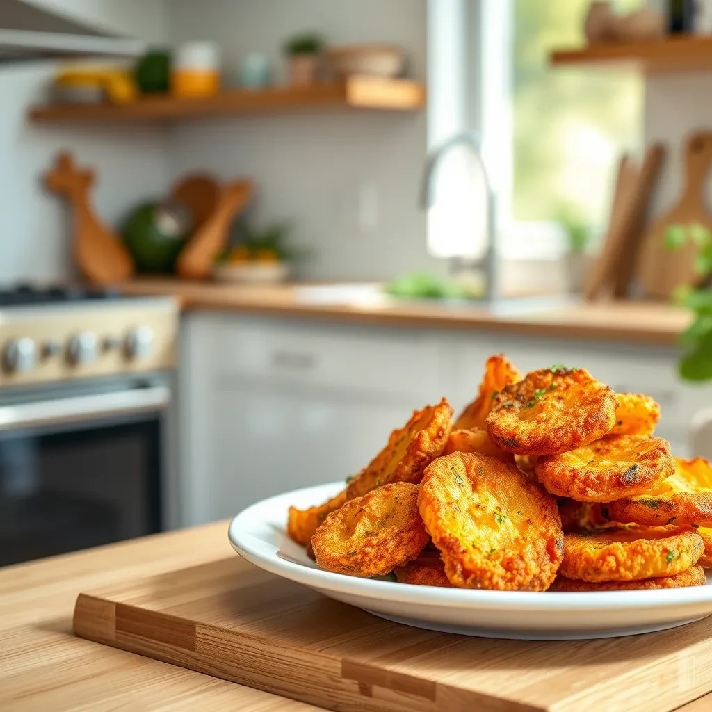 Crispy Sweet Fried Summer Squash recipe