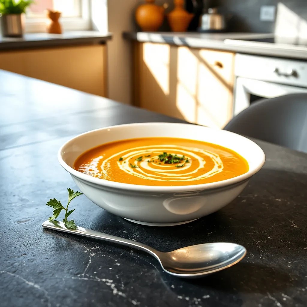 Curried Butternut Squash Soup Delight recipe