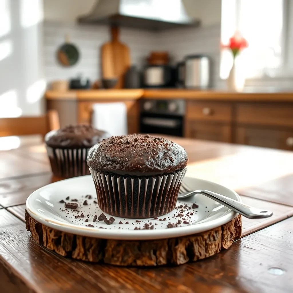 Dark Chocolate Souffle Cupcakes Delight recipe