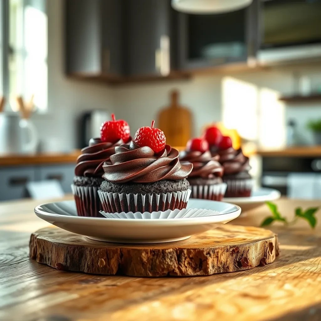 Decadent Black Forest Cupcakes recipe