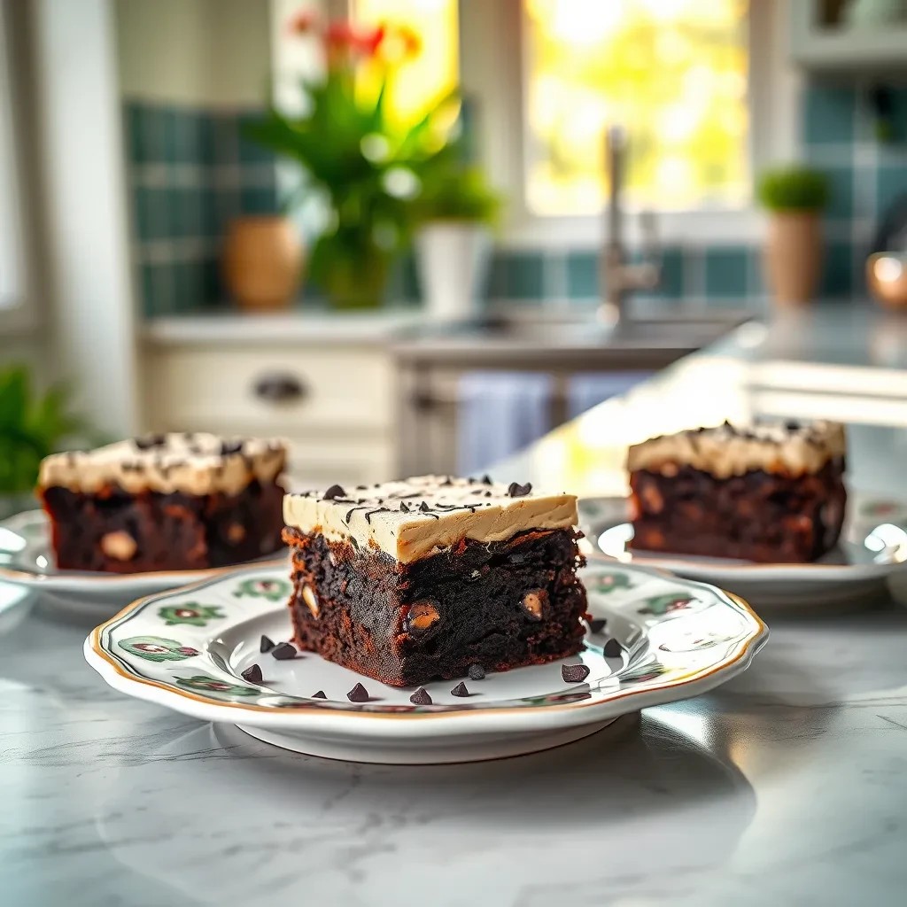 Decadent Black and White Brownies recipe