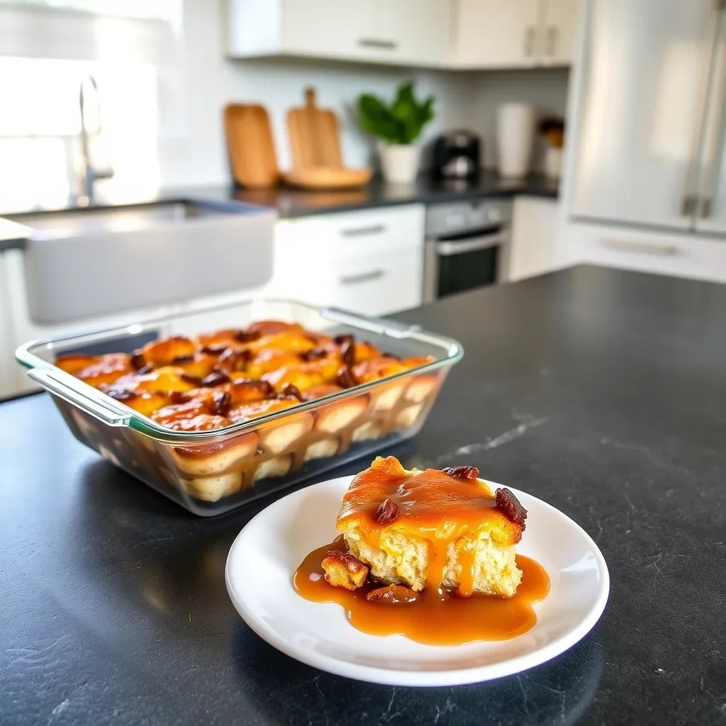 Decadent Caramel Bread Pudding recipe