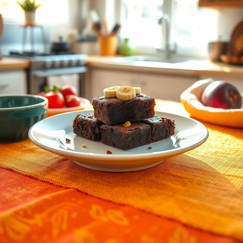 Decadent Chocolate Banana Brownies recipe