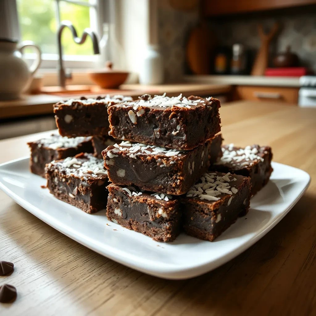 Decadent Chocolate Coconut Bars recipe