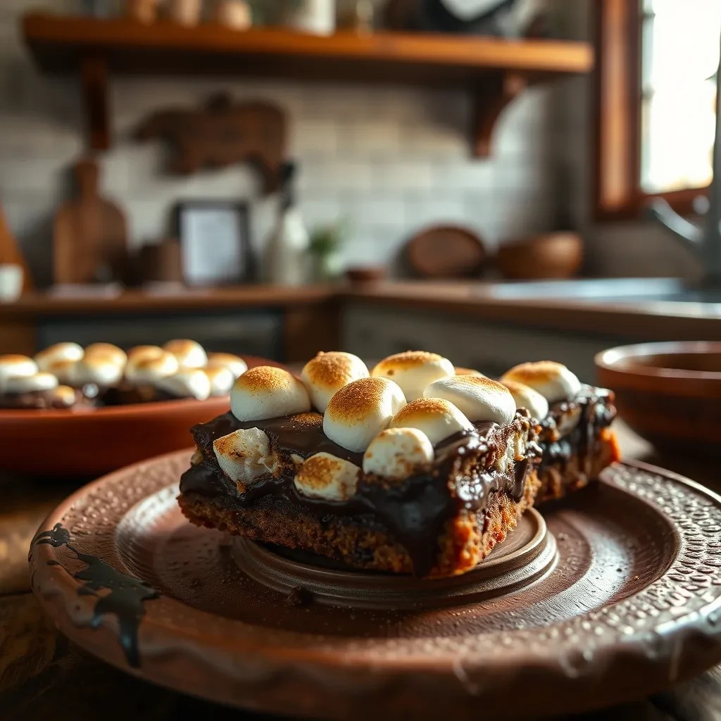 Decadent Chocolate Ganache S'mores Bars recipe