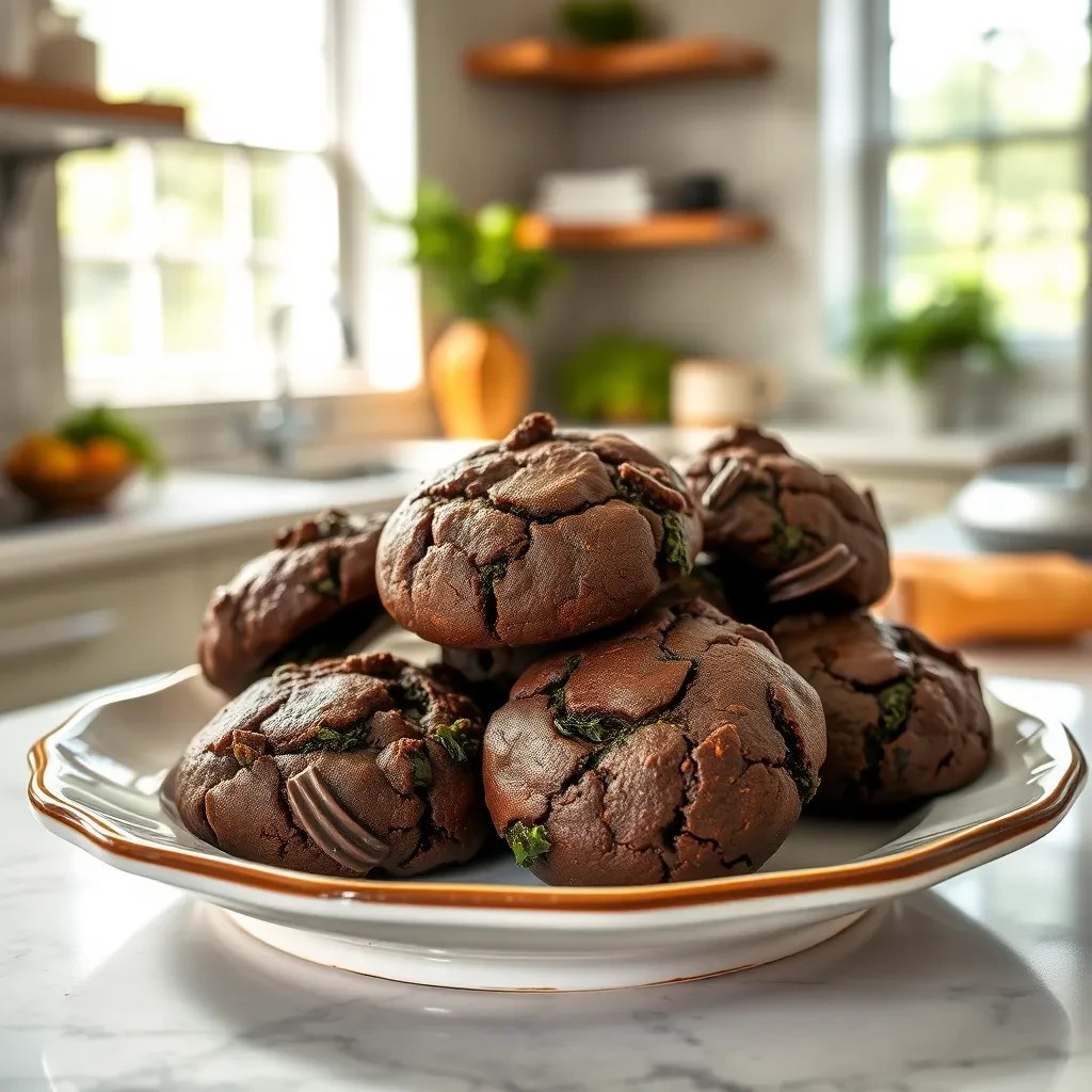 Decadent Chocolate Kale Cookies recipe