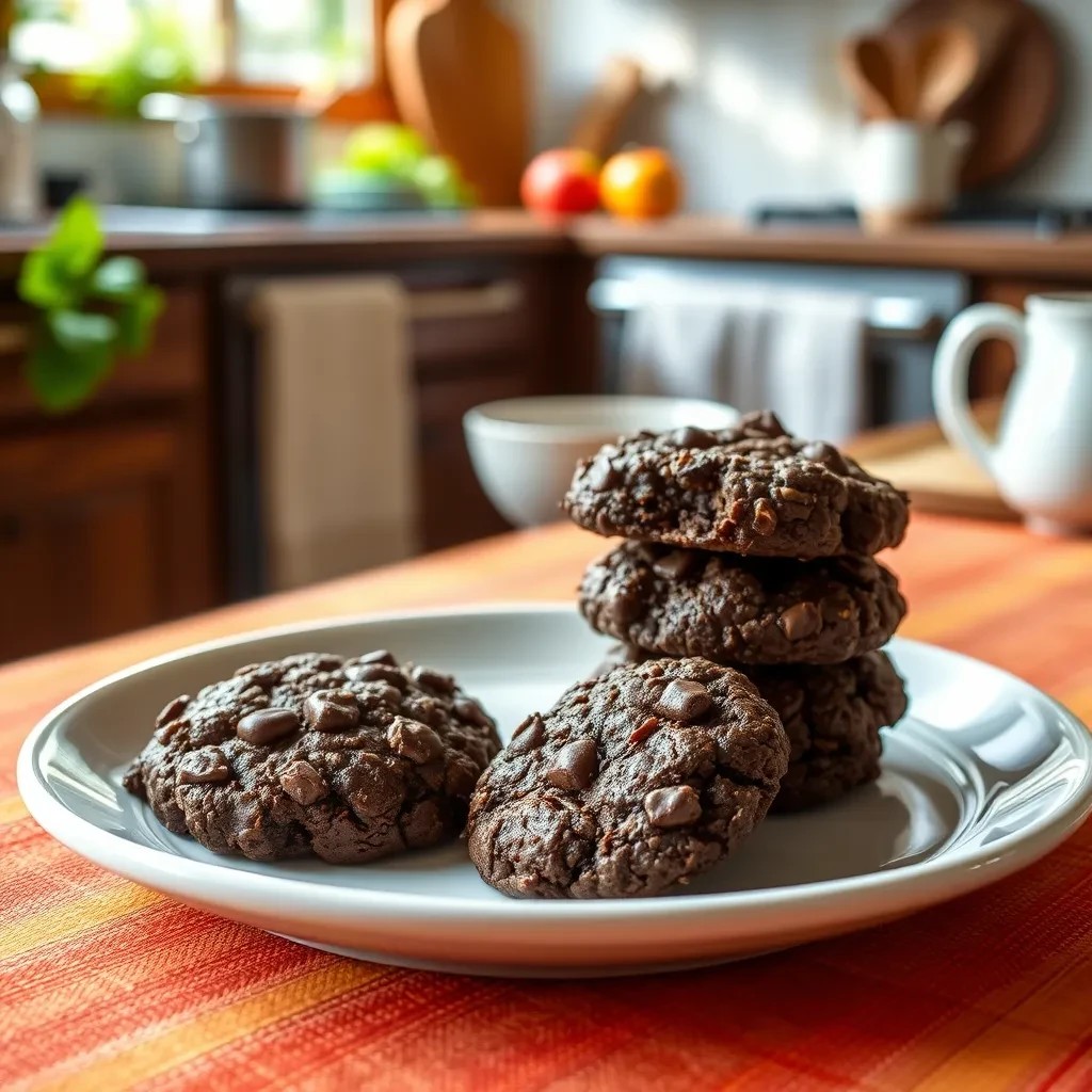 Decadent Chocolate Oatmeal Cookies recipe