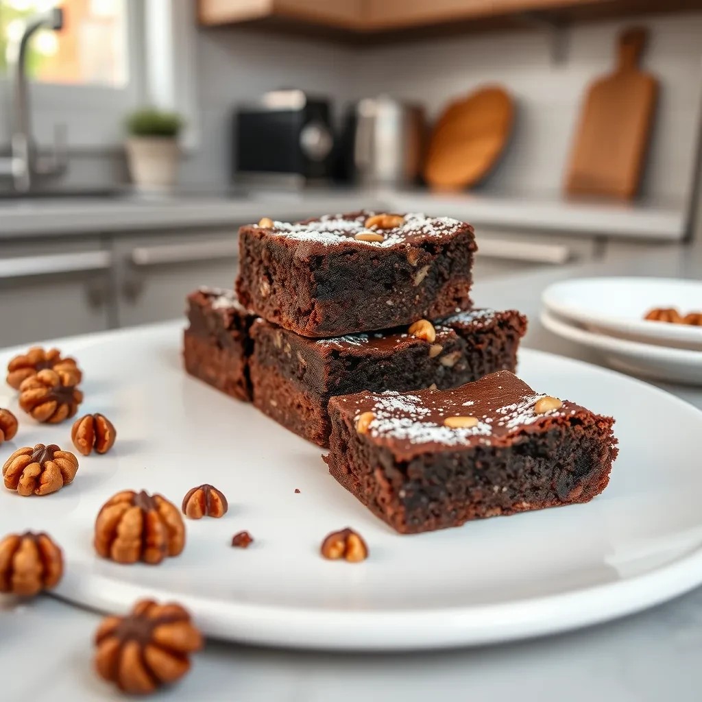 Decadent Chocolate Walnut Brownies recipe