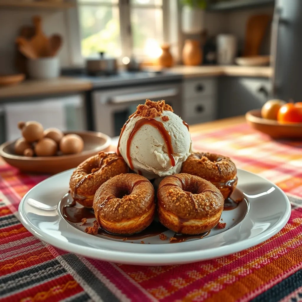 Decadent Coffee Donuts Ice Cream recipe