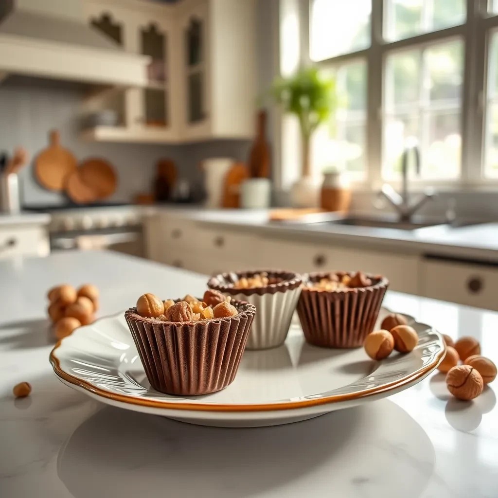 Decadent Hazelnut Chocolate Cups recipe