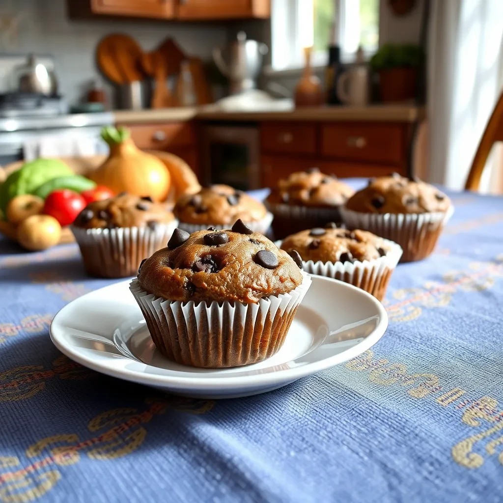 Decadent Probiotic Chocolate Chip Muffins recipe