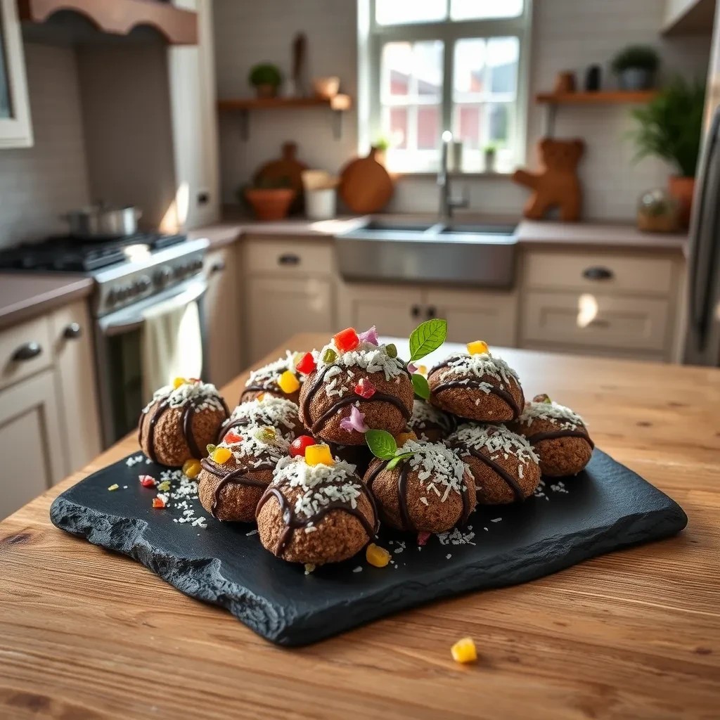 Decadent Stovetop Chocolate Coconut Macaroons recipe