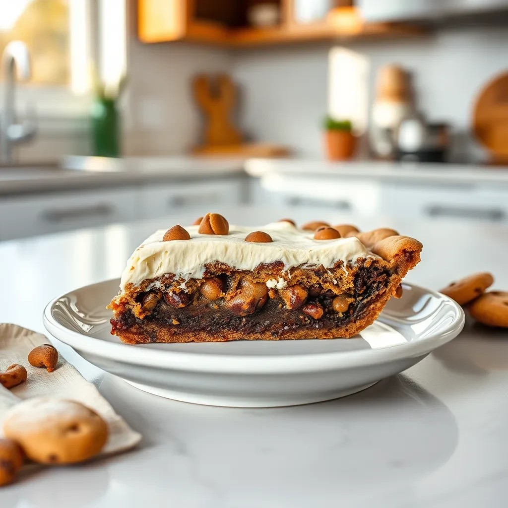 Decadent Tollhouse Cookie Pie recipe