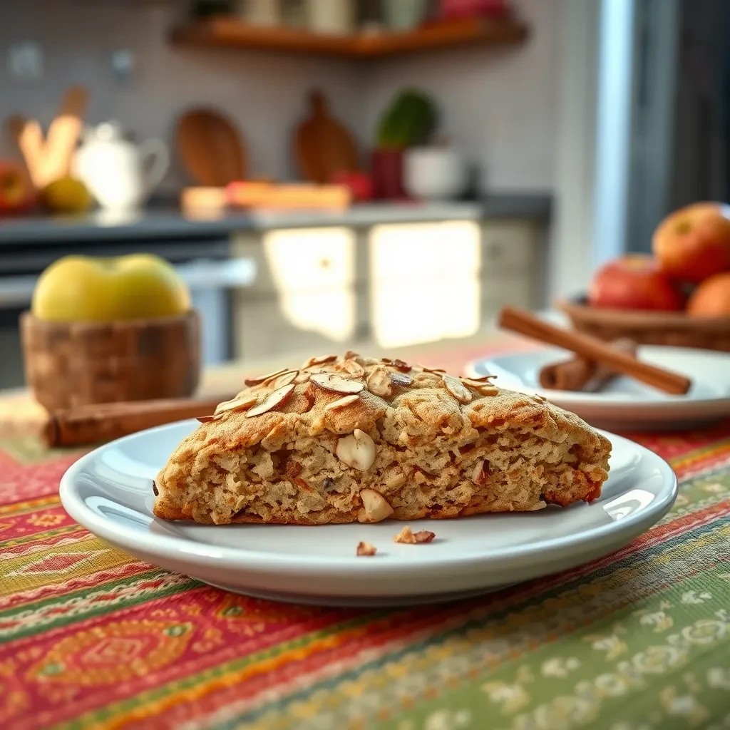 Delicious Almond Apple Cinnamon Scones recipe