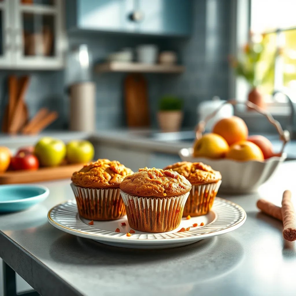 Delicious Apple Carrot Muffins recipe