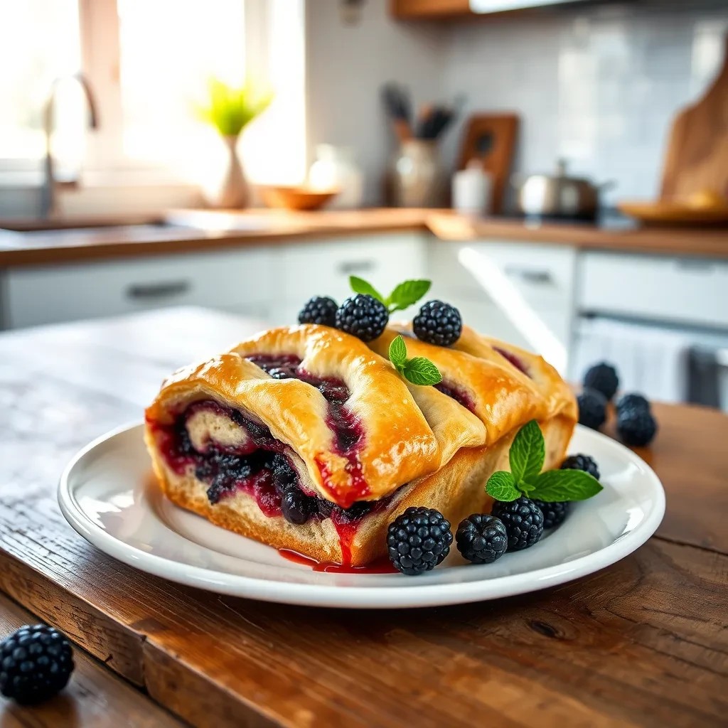 Delicious Blackberry Pastry Bread recipe