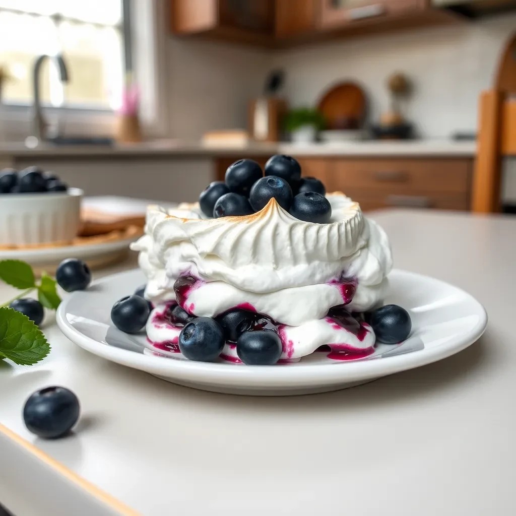 Delicious Blueberry Meringue Delight recipe