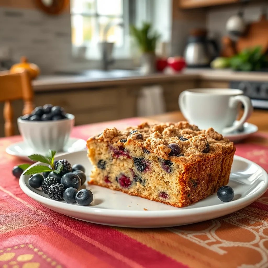 Delicious Blueberry Streusel Coffee Cake recipe