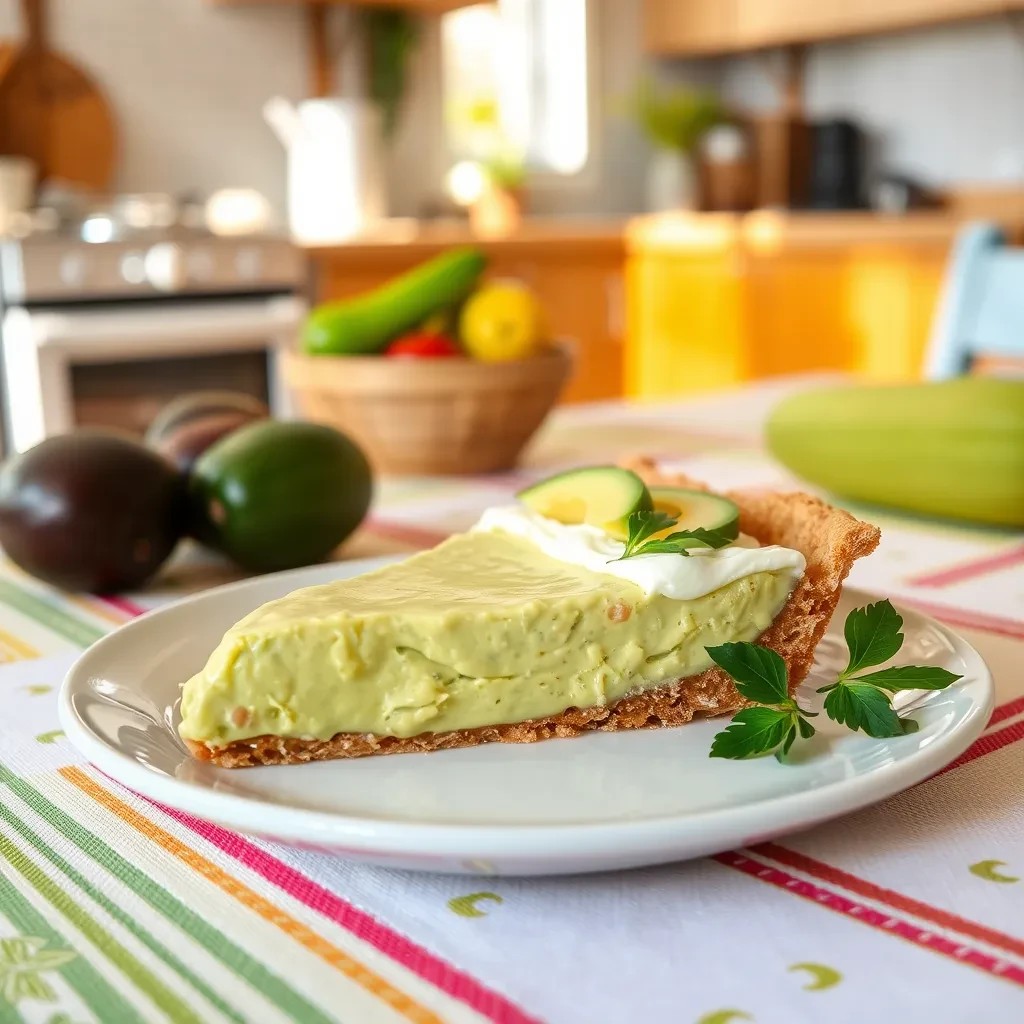 Delicious Creamy Avocado Pie recipe