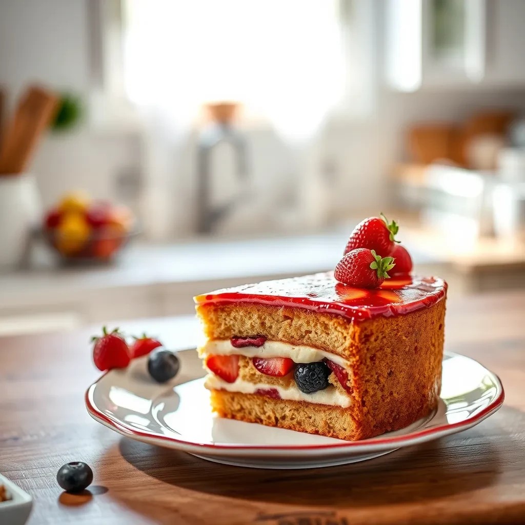 Delicious Fresh Fruit Layer Cake recipe