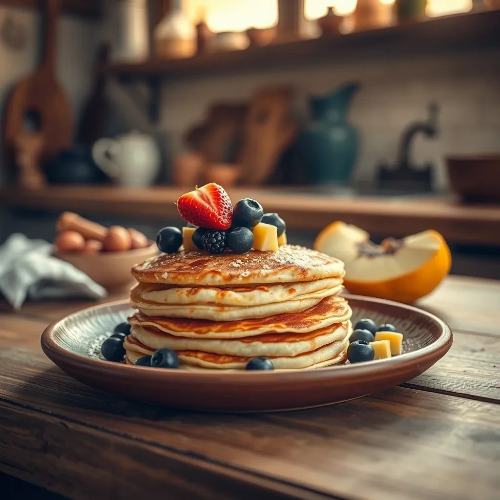 Delicious Fruity Pancakes recipe