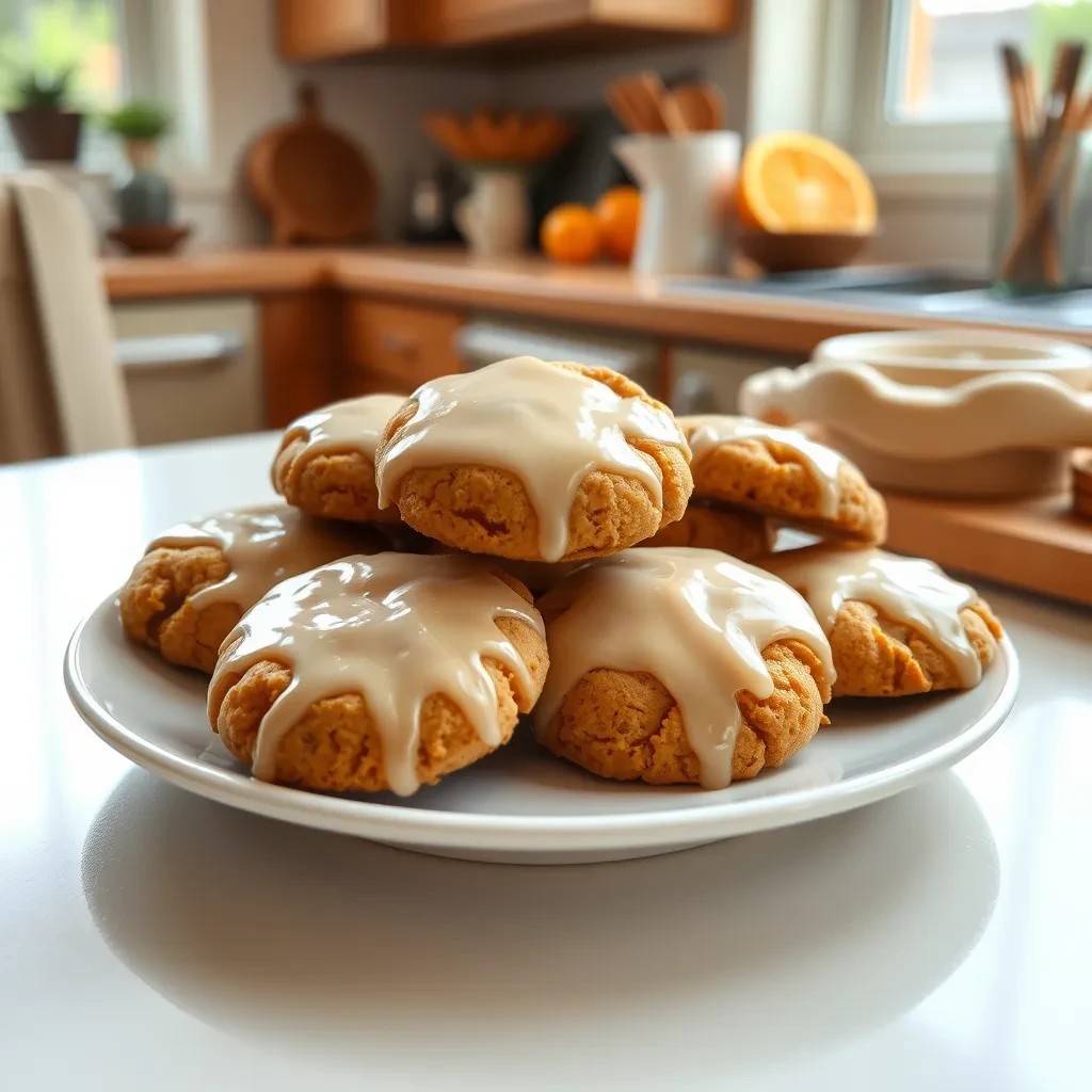 Delicious Glazed Orange Spice Cookies recipe