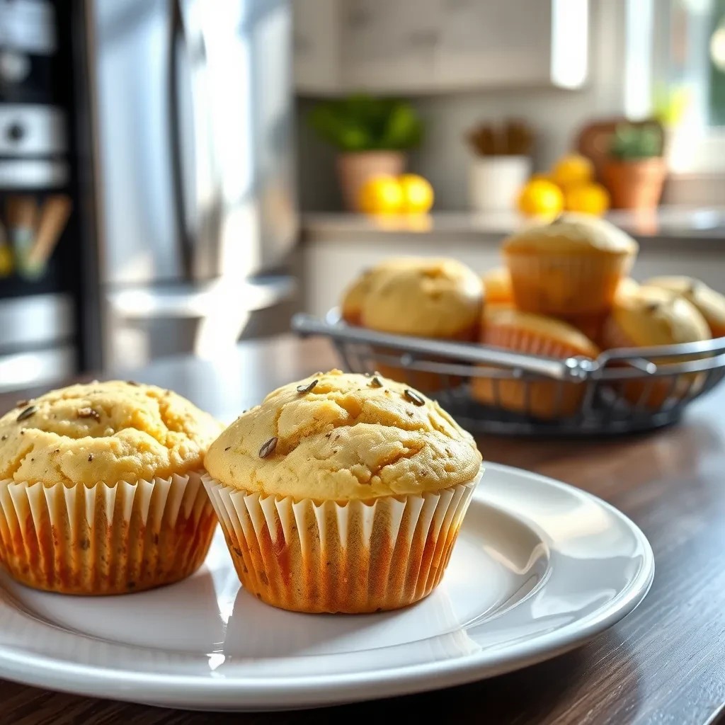 Delicious Lemony Poppy Seed Muffins recipe