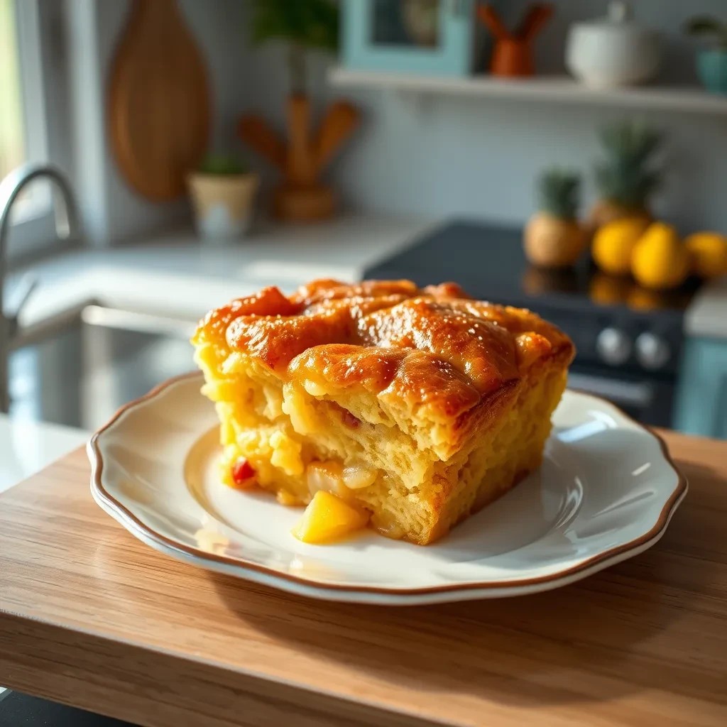 Delicious Pineapple Bread Pudding recipe