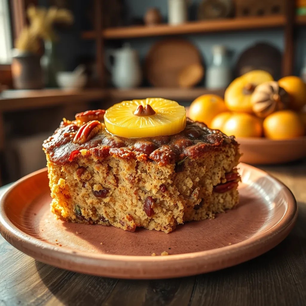 Delicious Pineapple Pecan Cake recipe