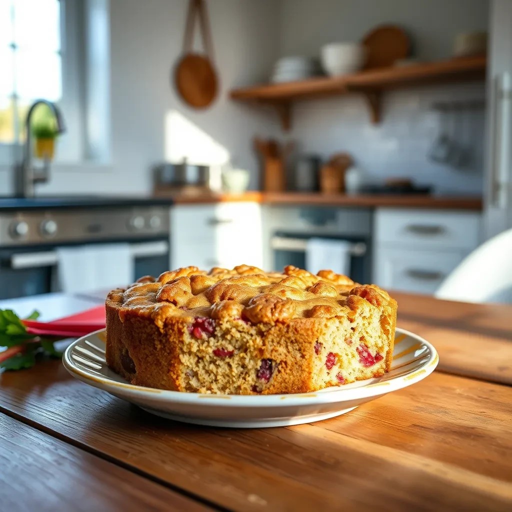 Delicious Rhubarb Coffee Cake recipe