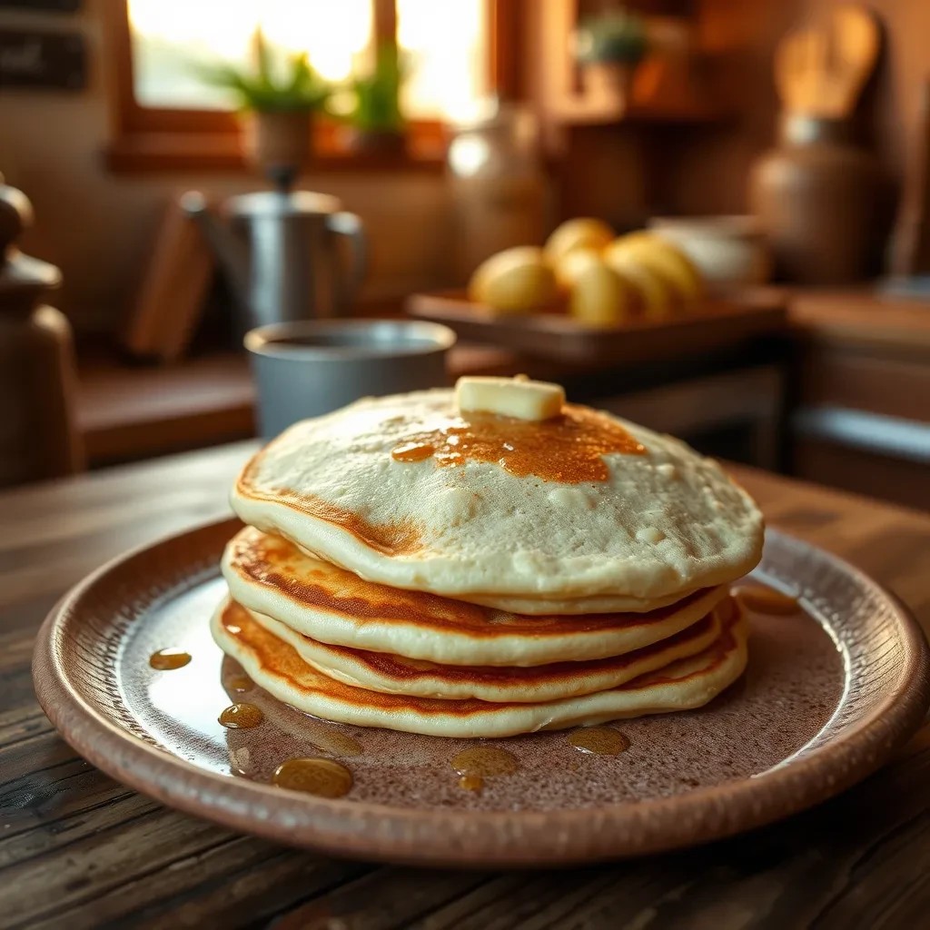 Deliciously Fluffy Pancakes recipe