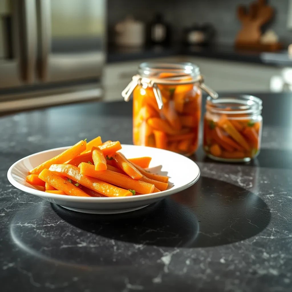 Easy Refrigerator Pickled Carrots recipe