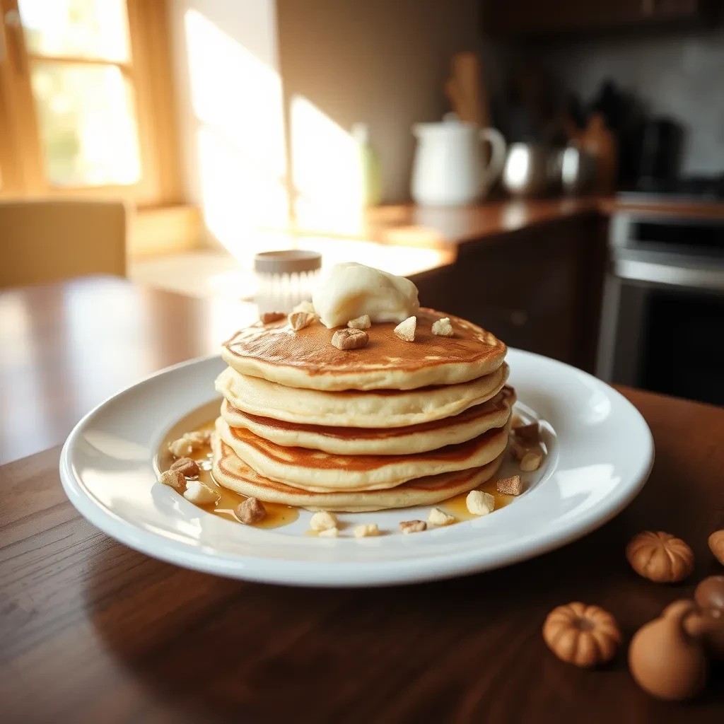 Eggnog Pancakes Delight recipe