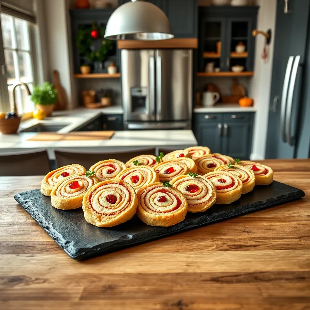 Festive Pinwheel Cookies recipe